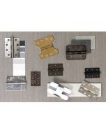 Atlantic Ball Bearing Hinges Grade 13 Fire Rated 4" x 3" x 3mm - Distressed Silver