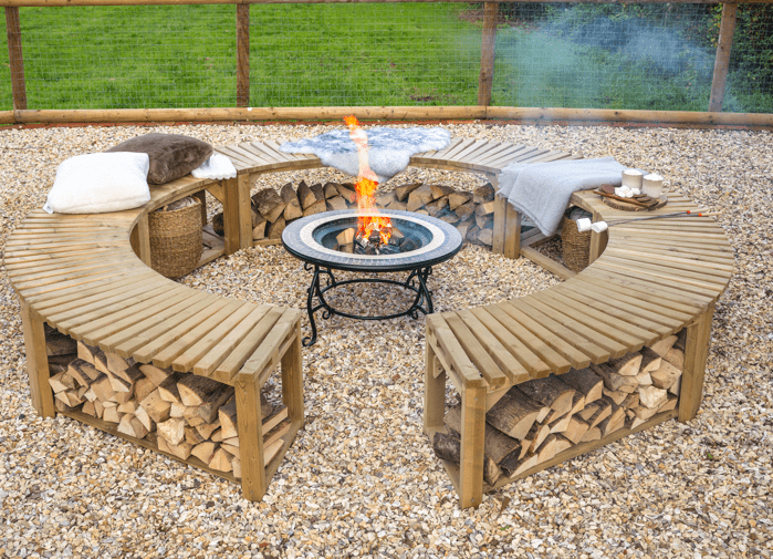 Patio Chairs Around Fire Pit Adirondack Chairs Diy Seating Around