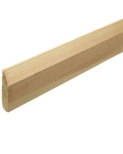 Dual Purpose R1E Bullnosed/Chamfered Skirting - 19 x 75mm (finished size 14 x 69mm)