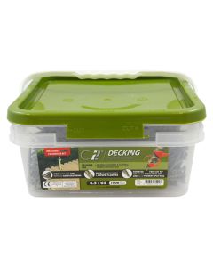 C2 Decking-Fix Premium Decking Screws 4.5 x 65mm - TX, Countersunk - Tub of 1000