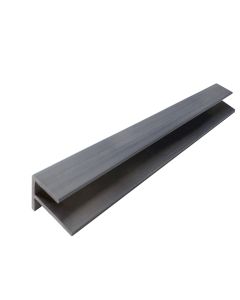 HD Clad Pro F-Shape Trim for Composite Cladding - 45 x 60mm - Slate