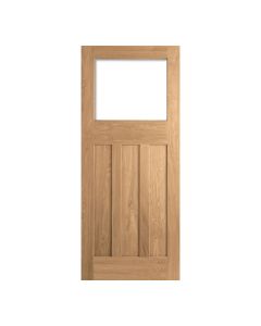 DX 30s Unfinished Oak Internal Door Unglazed