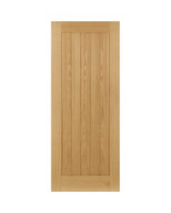 Deanta Ely Unfinished Oak Door - 1981 x 686 x 35mm