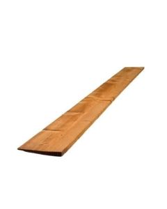 Softwood Brown Treated Feather Edge Fence Slat - 22 x 125 x 1.05mm